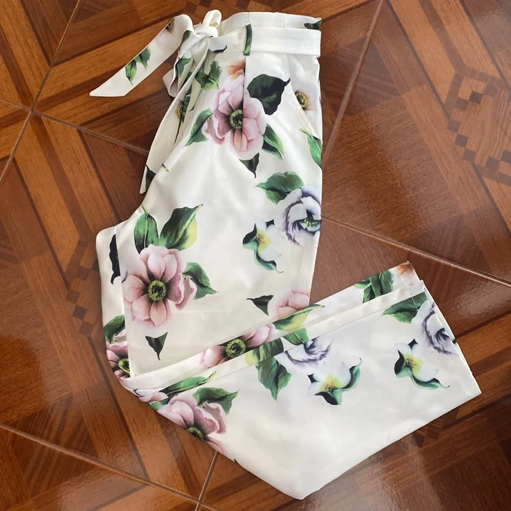 Floral Two-Piece Pant Set - Picture 3 of 5